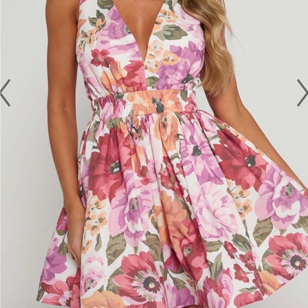 Floral V-Neck Dress